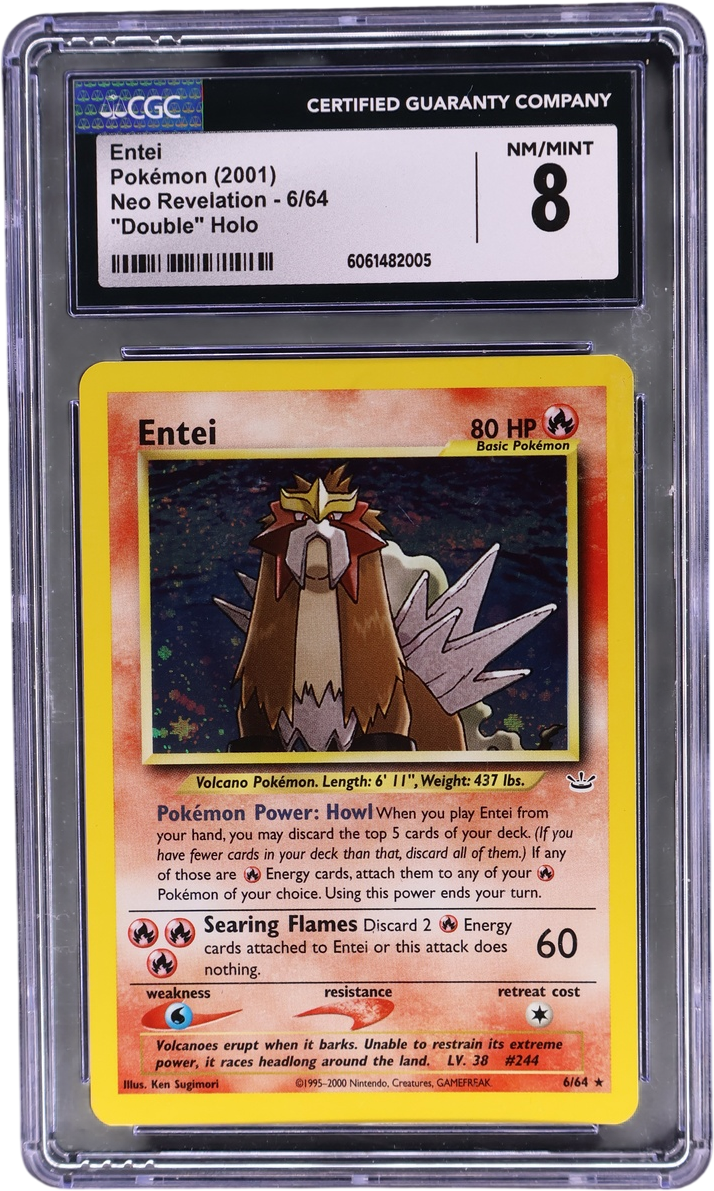 Entei ["Double" Holo (No Opaque Bleed Around Poke Image)]
