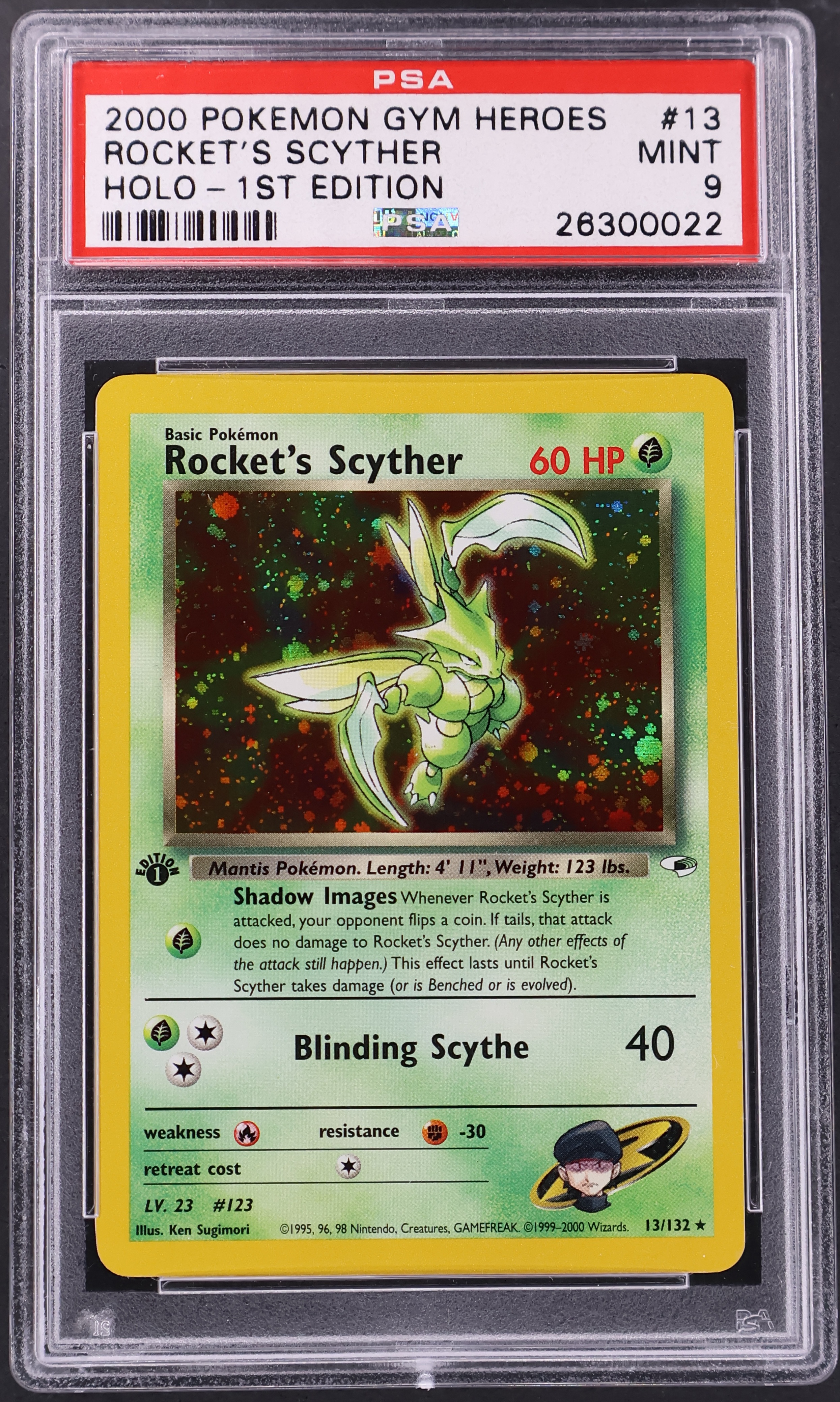 Rocket's Scyther [Holo-1st Edition]