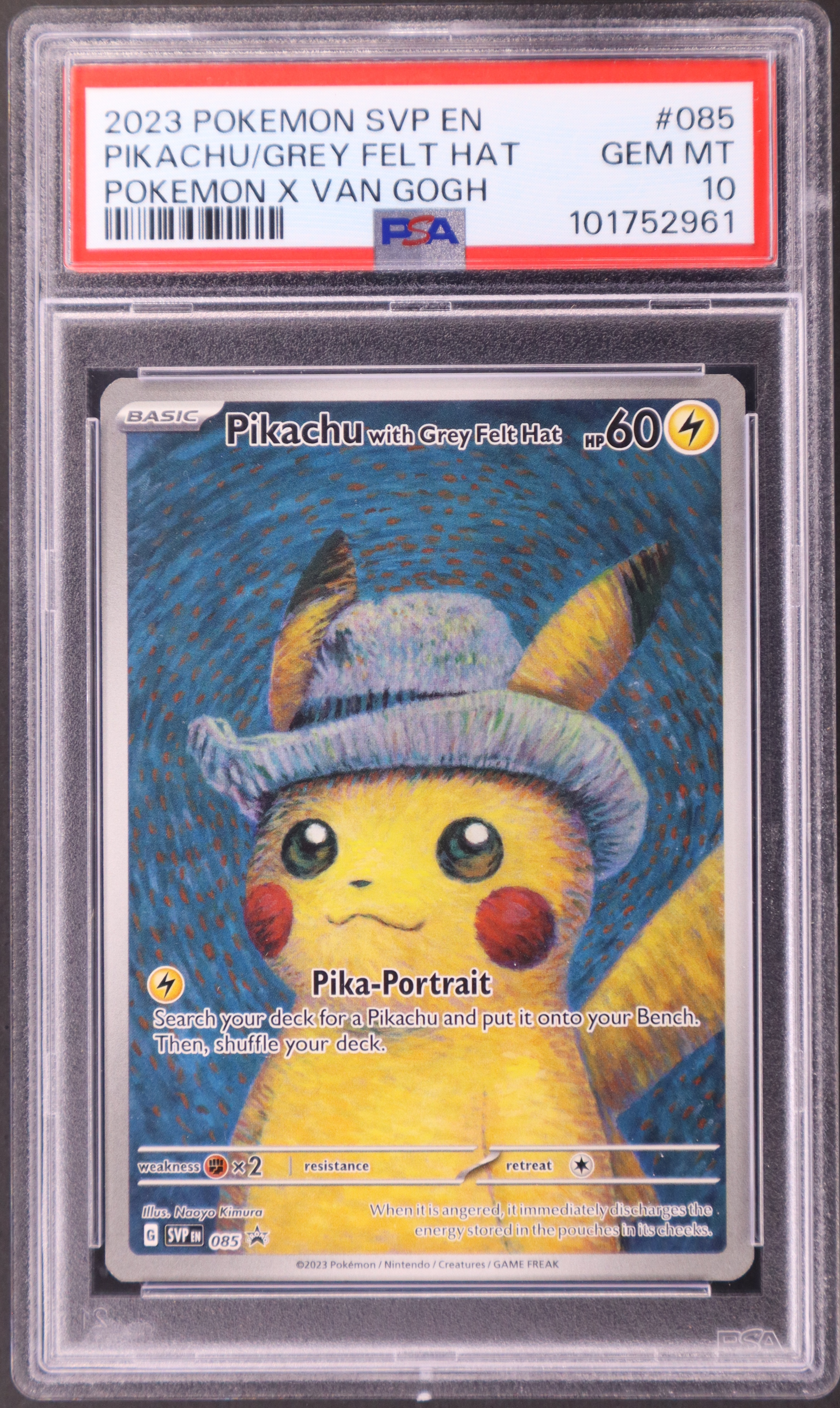 Pikachu with Grey Felt Hat