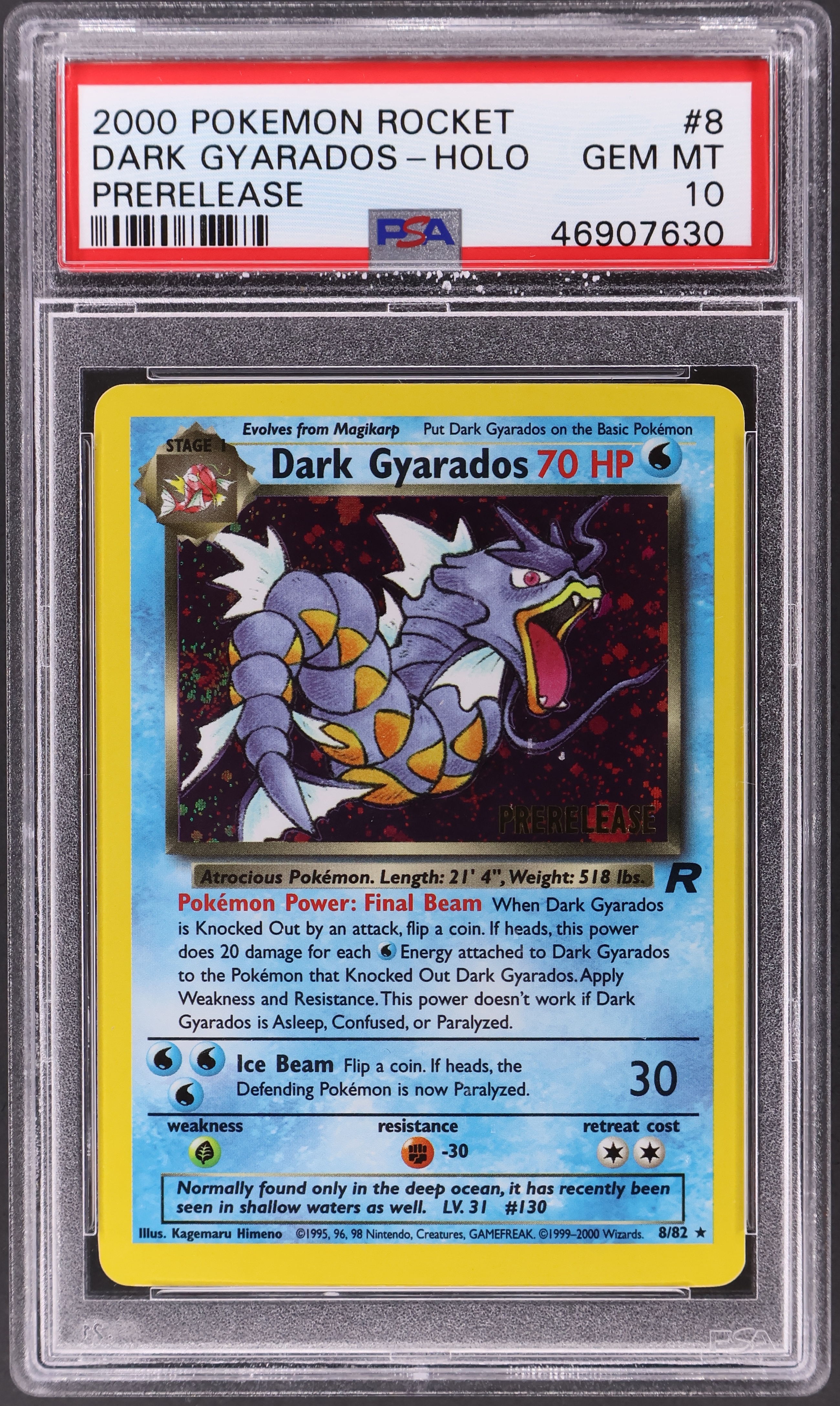 Dark Gyarados-Holo [Prerelease]